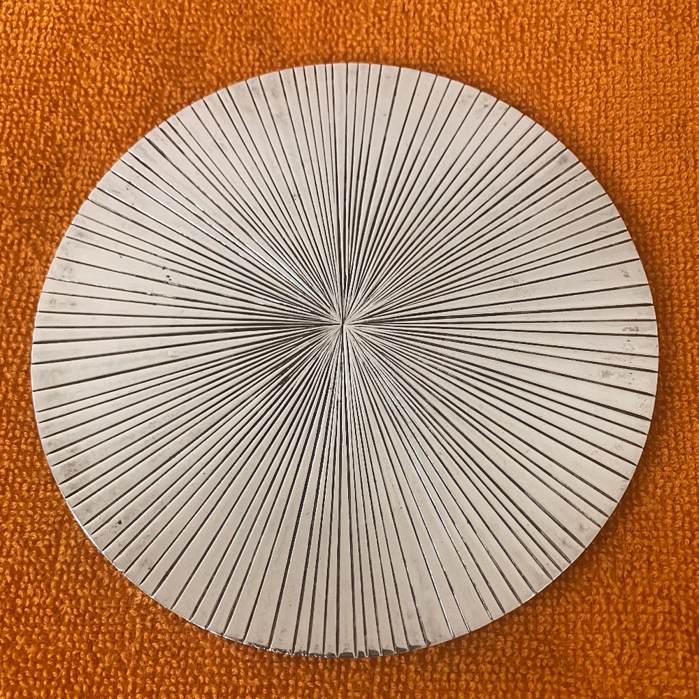 MICHÈLE OKA DONER for CHRISTOFLE  SILVER PALM WINE BOTTLE COASTER